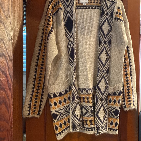 Lucky Brand Large Tribal Sweater W22 L30 - Picture 3 of 10